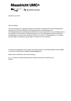 Hemostase van theorie naar praktijk