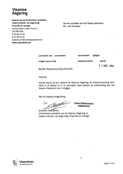 Meerjarenraming Vlaamse regering
