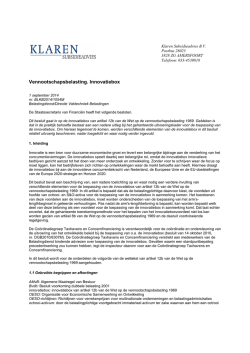 In het besluit van 1 september 2014