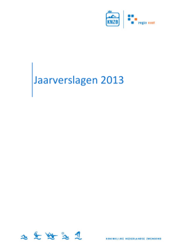 Jaarverslagen 2013 - KNZB Kring Overijssel