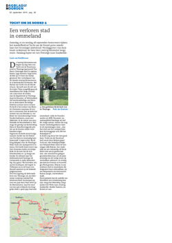Een verloren stad in ommeland