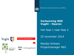 Presentatie N65 Vught - 25 november 2014