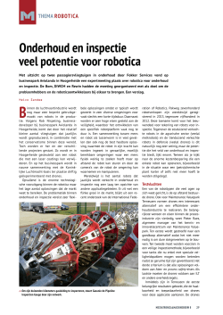 Onderhoud en inspectie veel potentie voor robotica