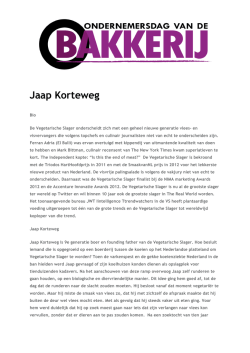 Jaap Korteweg - Ondernemersdag van de Bakkerij