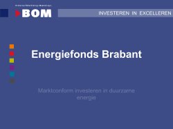 Introductie Energiefonds Brabant - presentatie BOM