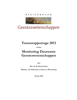 Download de Tussenrapportage 2013
