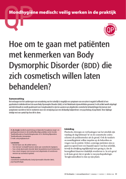 Hoe om te gaan met pati&euml;nten met kenmerken van