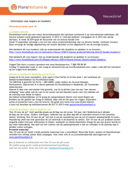 Informatie voor kopers en kwekers