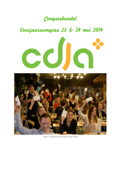 congresbundel voorjaar 2014