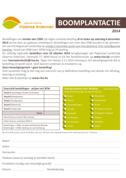 download de bestelbon als PDF - Regionaal Landschap Vlaamse