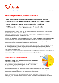 Jetair Vliegvakanties, winter 2014-2015
