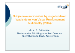 reactiedrempel - Nederlandse Vereniging voor Audiologie