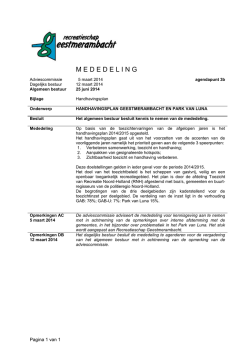 Handhavingsplan - Geestmerambacht