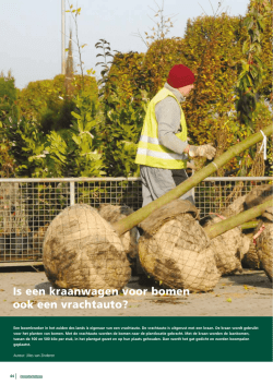 Is een kraanwagen voor bomen ook een vrachtauto?
