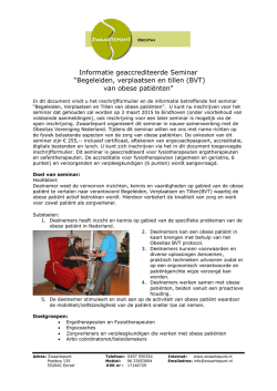 informatie en inschrijving