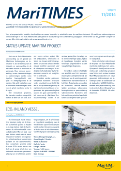 MariTIM Newsletter November 2014 NL.indd