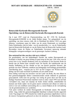 Historie RC Kerkrade Herzogenrath Eurode