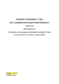 JPB ontwerpbeschikking 1e fase