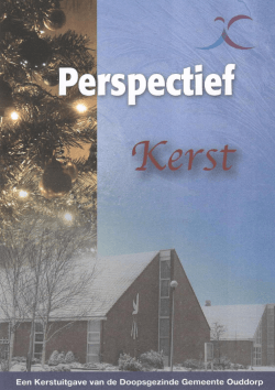 Perspectief 09 2014 december - Doopsgezinde Gemeente Ouddorp