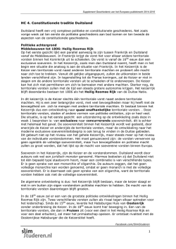 HC 4. Constitutionele traditie Duitsland
