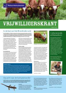 In de ban van het Brandrode rund Collecterende ambassadeurs Op