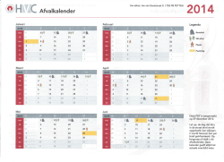 HVC Afvalkalender 2014