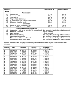 Download Transporttarieven