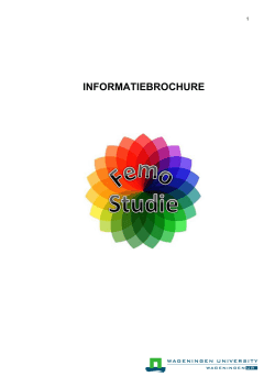 INFORMATIEBROCHURE - Voedingsonderzoek