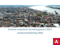 Emissie-inventaris 2012 presentatie