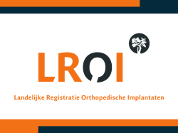 dr. ir. Liza van Steenbergen (Nederlandse Orthopaedische