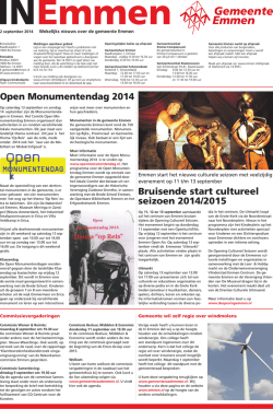 IN Emmen week 36 - Gemeente Emmen