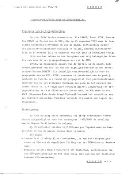 bericht 556.110 - Nederlandse communisten op CPSU