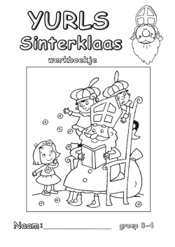 Sinterklaas - Werkboekje Groep 3 - 4
