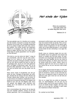 Het einde der tijden - Protestantsekerk.net
