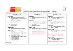 Planning introductie OF1 VP