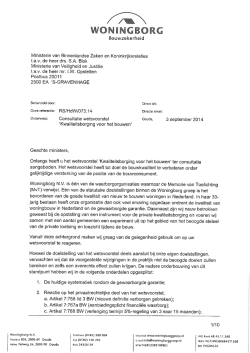 Reactie Woningborg - Omgeving in de Praktijk