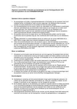 Algemene voorschriften evenementenplein