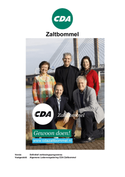 Download het verkiezingsprogramma