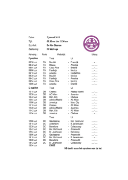 het programmaboekje - Zaalvoetbal de Stellingwerven