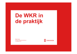 Presentatie gemeente Eindhoven VNG WKR [Compatibiliteitsmodus]