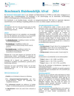 Informatie - Benchmark Huishoudelijk Afval