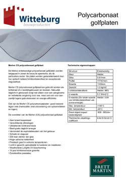 Polycarbonaat golfplaten