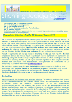 Stichting Jedidja CS