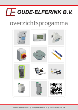 overzichtsprogamma - Oude Elferink BV