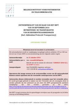belgisch instituut voor postdiensten en telecommunicatie