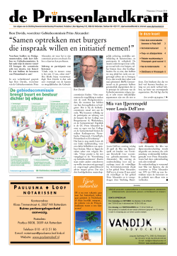 Krant nr. 2 juni 2014 - Stichting Bewonersondersteuning Prinsenland