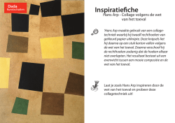 Hans Arp - wet van het toeval - inspiratiefiche