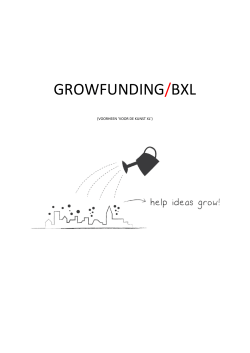 GROWFUNDING/BXL - Bouwstenen voor coöperatief ondernemen