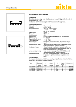 Profielrubber SAL Silicone