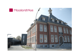 Jaarverslag 2013 - Maaslands Huis